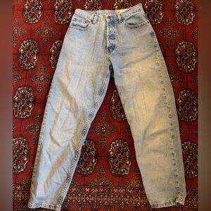 Eddie Bauer’s Light Blue Straight Vintage Mom Jeans, cotton